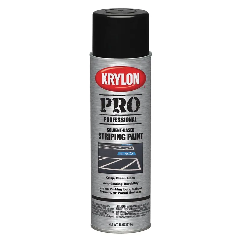 Krylon Professional Solvent Based Striping Paint; Cover-Up Black; 18 Oz. Aeroso Dup5913 Krylon 1