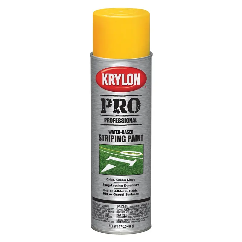 Krylon Professional Water Based Striping Paint; Athletic Field Yellow; 18 Oz. A Dup5919 Krylon 1