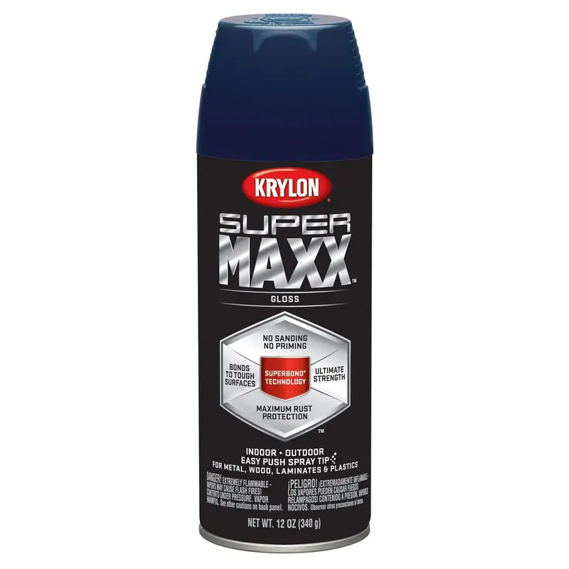 Krylon Supermaxx Paint+Primer; Gloss Regal Blue; 12 Oz. Aerosol Dup8965 Krylon 1