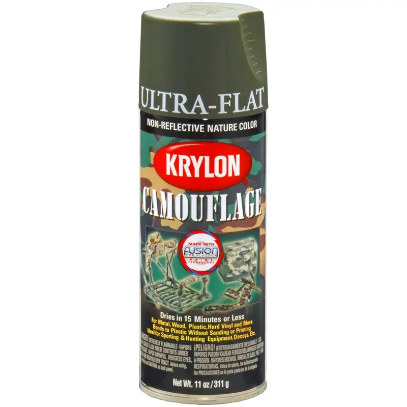 Krylon Ultra-Flat Olive Camouflage Spray Paint Dup4293 Krylon 1