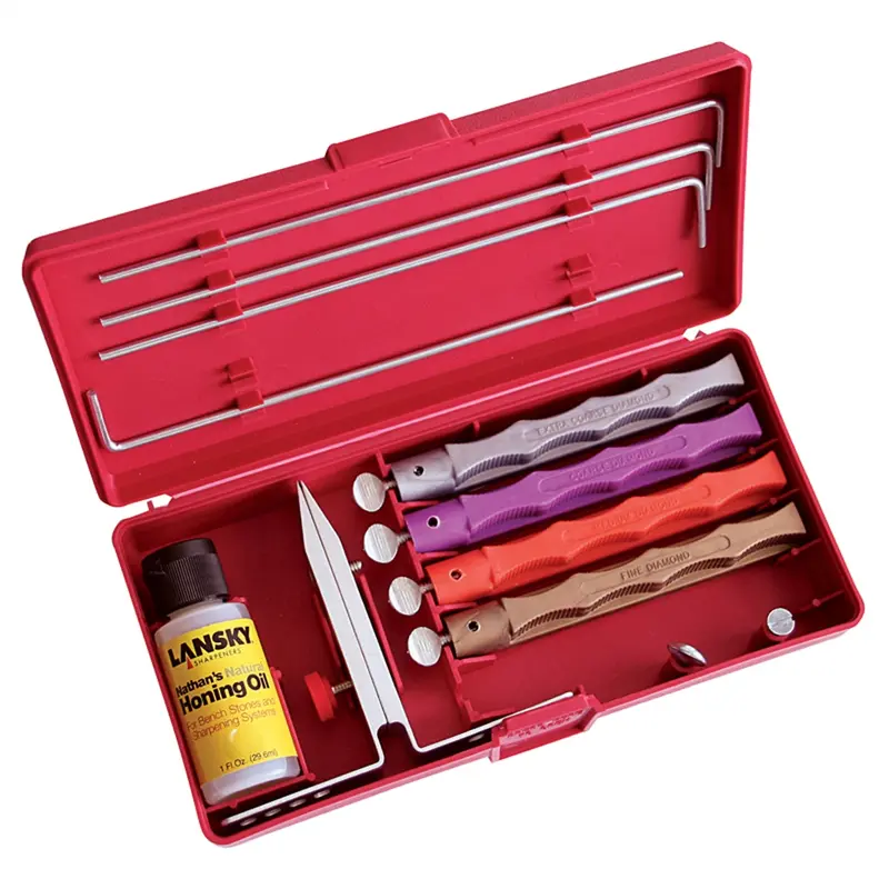 Lansky Deluxe Diamond Knife Sharpening System Lanlkdmd Lansky Sharpeners 1