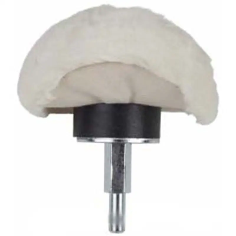 Large Mushroom Ball Metal Buff, 1/4" Shank, 4" Diameter, For Soft, Finish Polishing Wiz11096 Rj Star 1