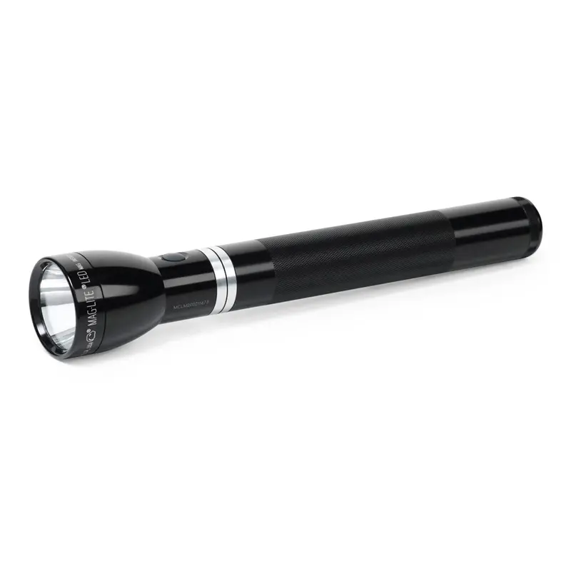 Led Rechargeable Flashlight System With 120V Converter & 12V Dc Auto Adapter, Black Magrl1019 Mag Instrument 1
