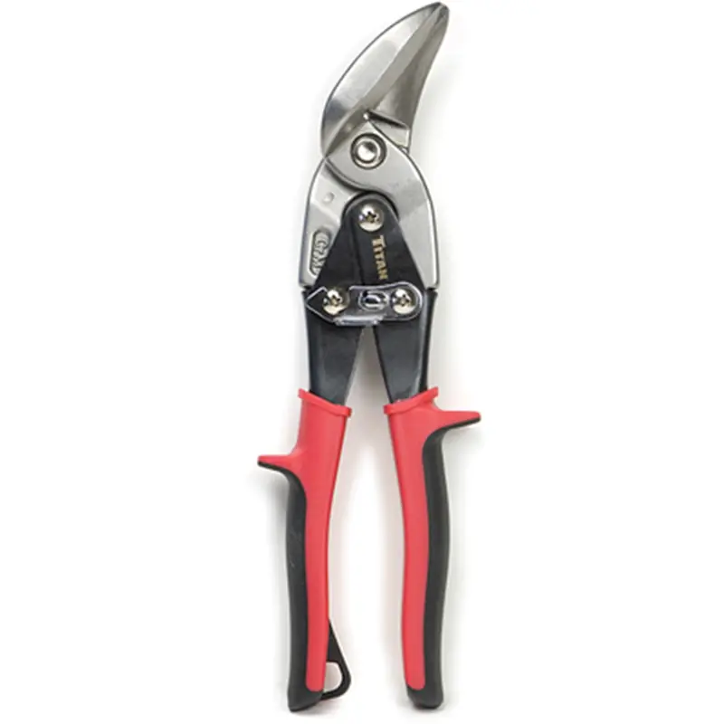 Left Cut Offset Aviation Snips, Offset Cutting Blades, Compound Leverage Cutters, Re-Usable Holster Tit11473 Titan 1