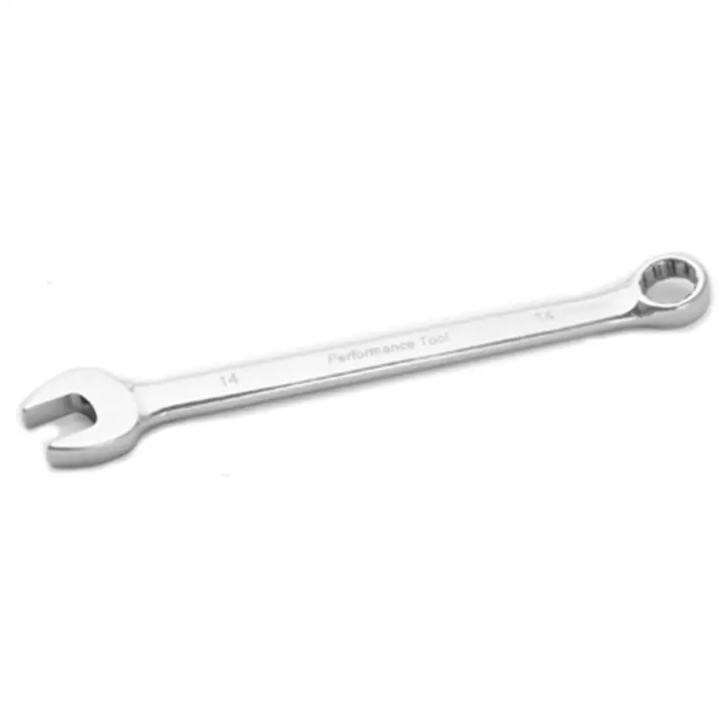 Long Chrome Combination Wrench, 14Mm, With 12 Point Box End, Fully Polished, 8-3/4" Long Wlmw30114 Wilmar Corp. / Performance Tool 1