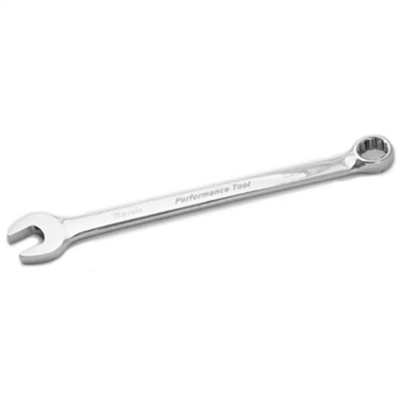 Long Chrome Combination Wrench, 23Mm, With 12 Point Box End, Fully Polished, 13-3/8" Long Wlmw30123 Wilmar Corp. / Performance Tool 1
