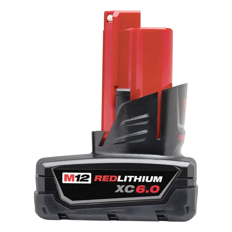 M12 12V Lith-Ion Xc 6.0Ah Battery Pack, Ext. Capacity Mlw48-11-2460 Milwaukee Tool 1