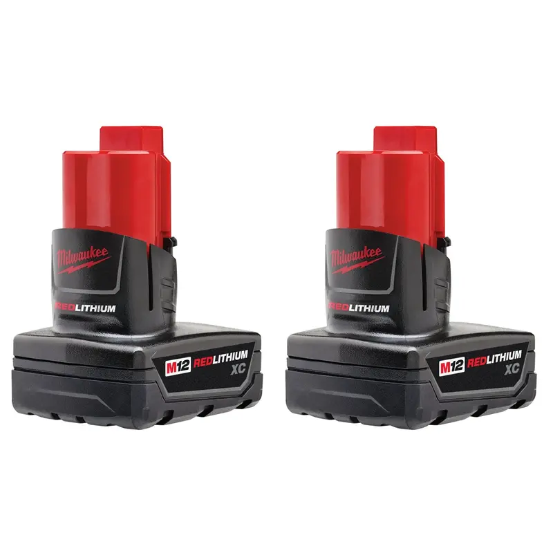 M12 Redlithium Xc 3.0-Amp Hour Battery 2-Pack Mlw48-11-2412 Milwaukee Tool 1