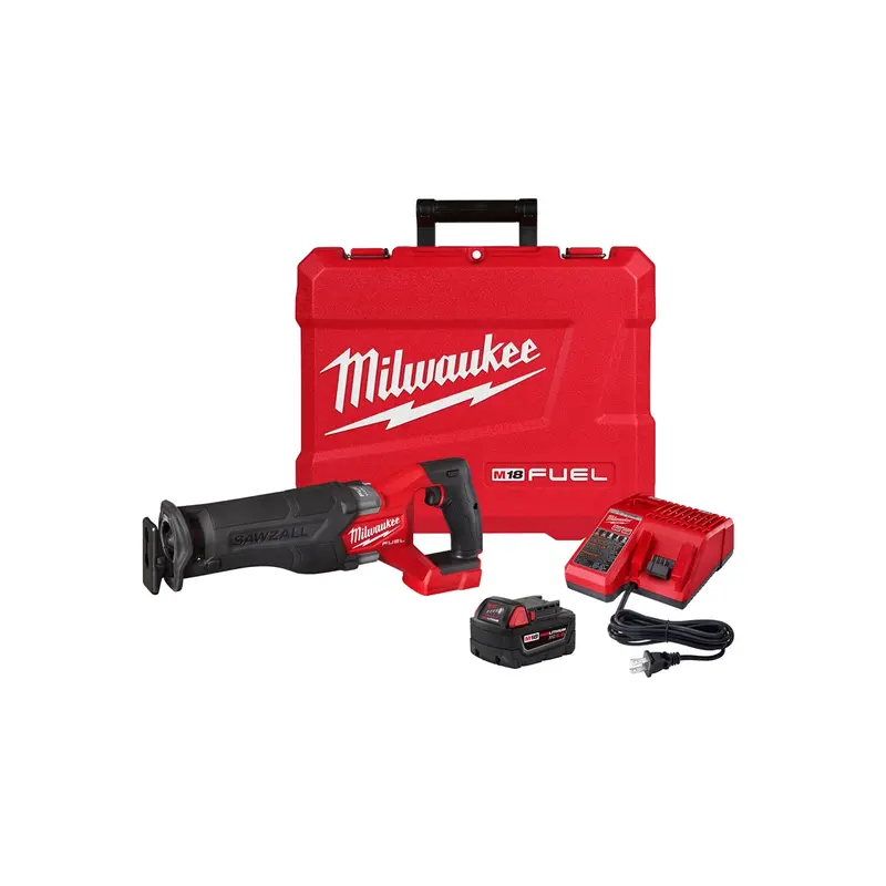 M18 Fuel Sawzall Recip Saw - 1 Battery Xc5.0 Kit Mlw2821-21 Milwaukee Tool 1