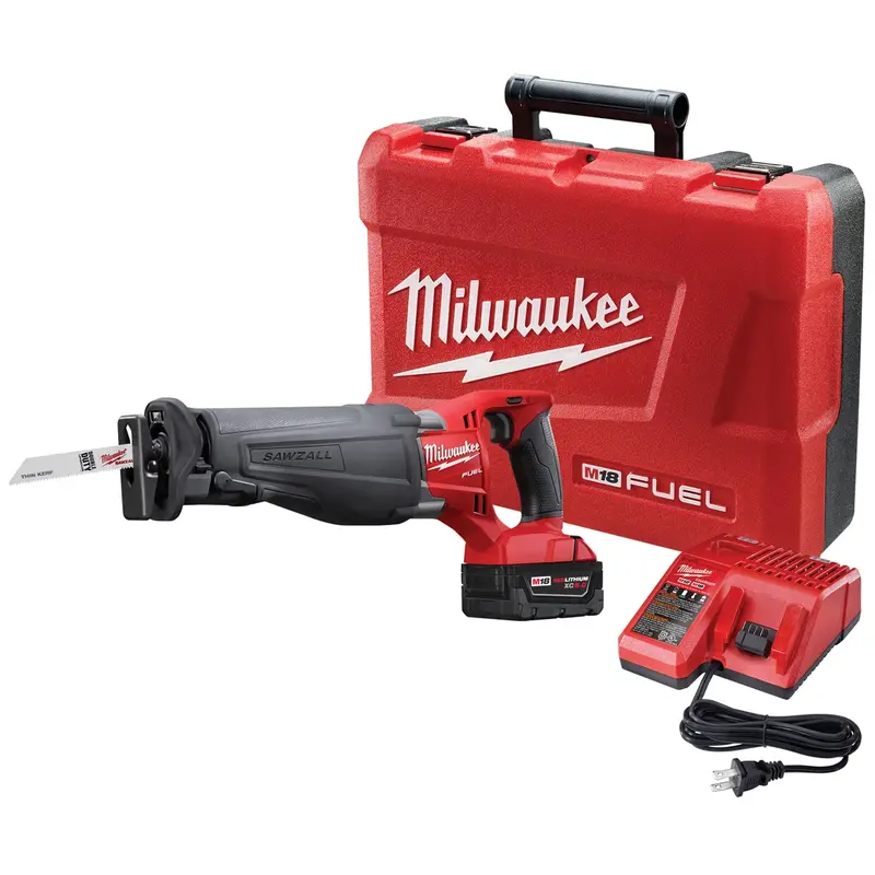 M18 Fuel Sawzall Reciprocating Saw W/ (1) Redlithium Xc5.0 Battery Kit Mlw2720-21 Milwaukee Tool 1