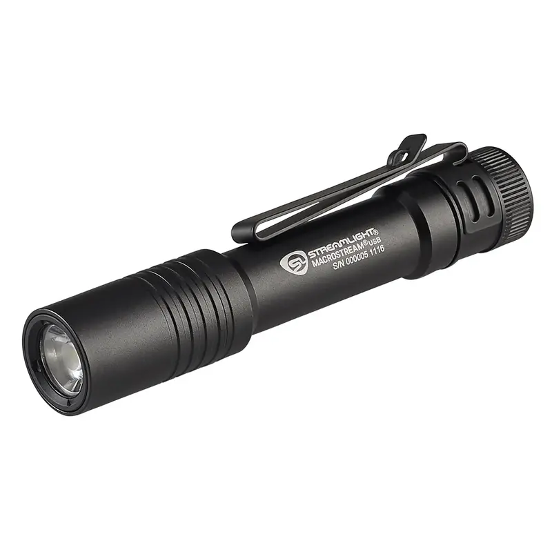 Macrostream Usb Flashlight, Black, 500 Lumens Runs 8 Hours Stl66320 Streamlight 1