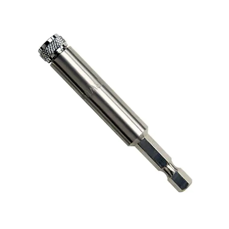 Magnetic Insert Bit Holder, For 1/4" Hex Bits, With C-Ring, 1/4" Hex Shank With Groove, 4" Long Han93728 Hanson 1