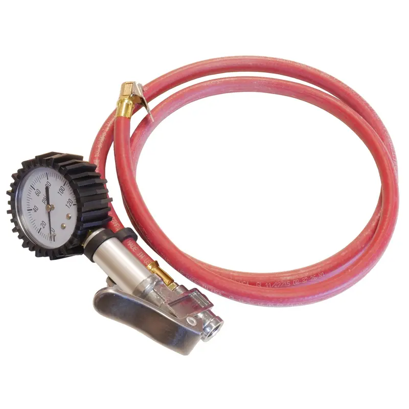 Master Air Gauge With 5' Hose, 0-120 Psi Dil7296 Dill Air Controls 1