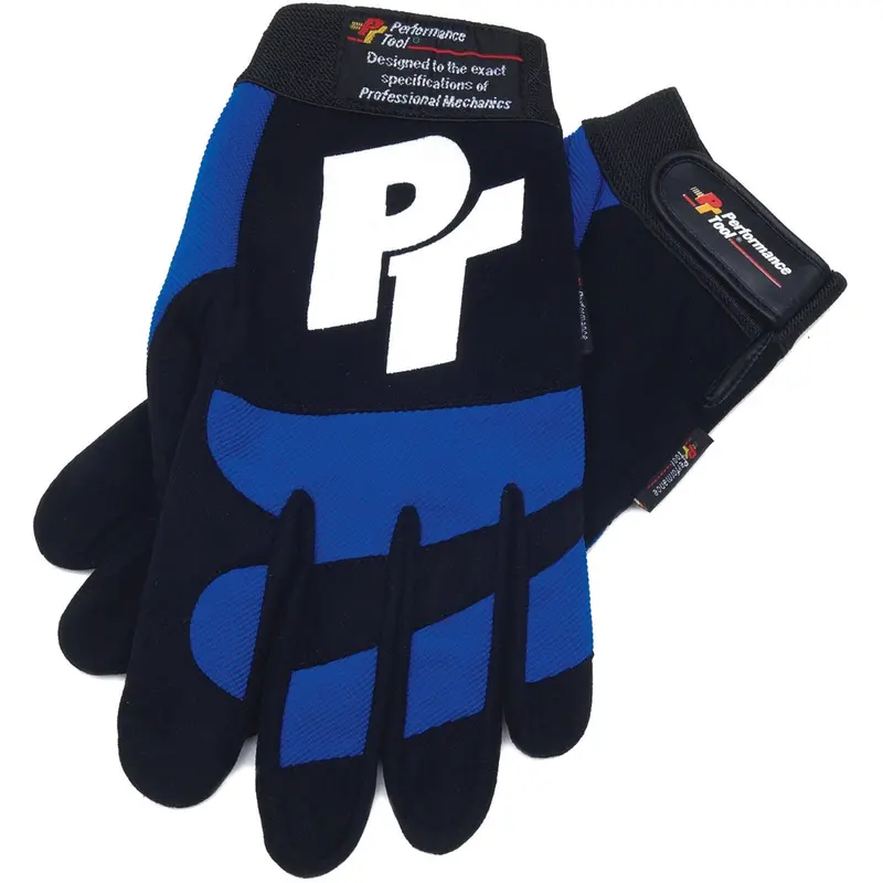 Mechanics Gloves - Blue Medium Wlmw88999 Wilmar Corp. / Performance Tool 1