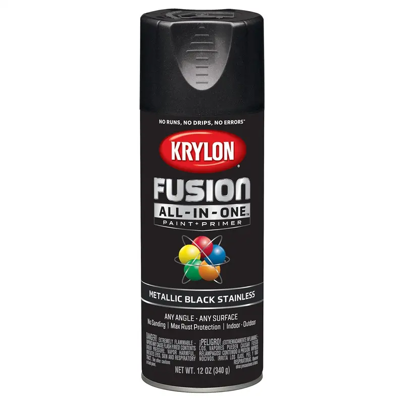 Metallic Black Stainless; 12 Oz. Aerosol Dup2790 Krylon 1