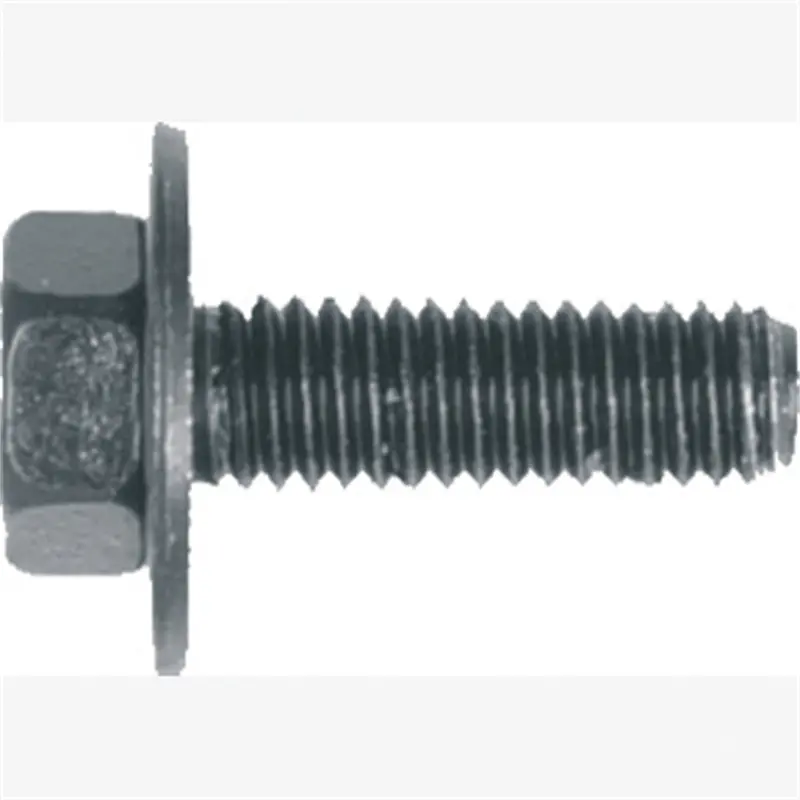 Metric Body Bolt 13Mm Od Washer Blk Gm, Screw: 6-1.00 X 20Mm, 10Mm Ind Hex Head, Qty 10, (11504570) Abd6376 Auto Body Doctor 1