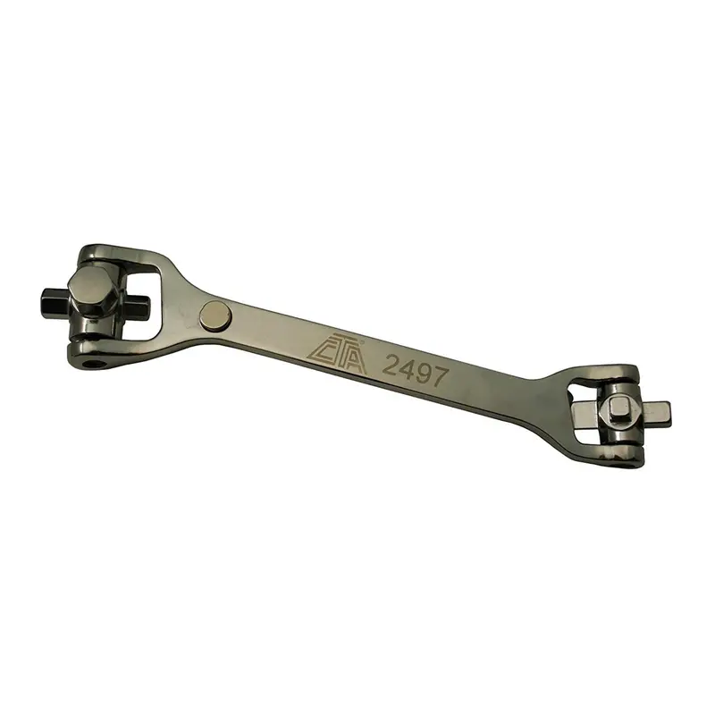 Multi-Wrench, For Differential, Transfer Case, Square And Hex Male Ends, Offset Rotating Heads Cta2497 Cta Manufacturing 1