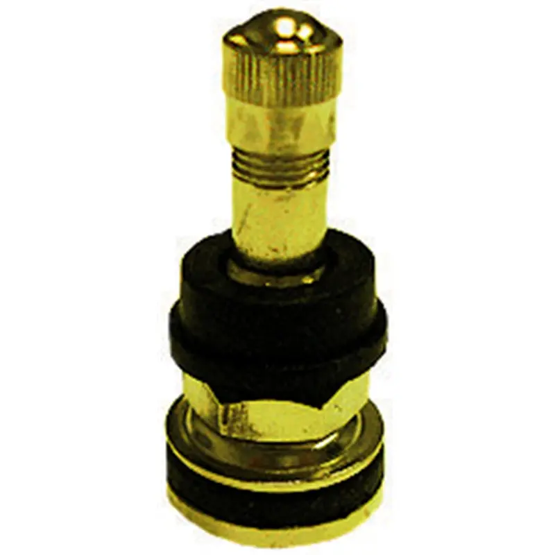 Nickel Plated Brass Tire Valve, Height 1.44", .453" - .625" Valve Hole, Includes 2 Grommets Tmrtr416 The Main Resource 1
