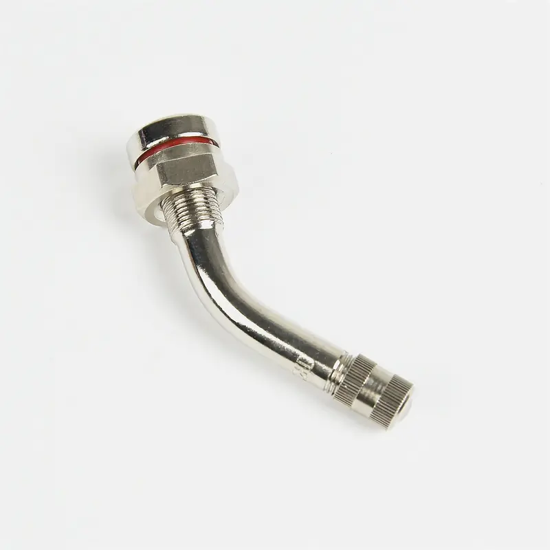 Nickel Plated Brass Valve, Height .98", Length 1.38", 0.389" Valve Hole, 45 Tmrtr543c-400 The Main Resource 1