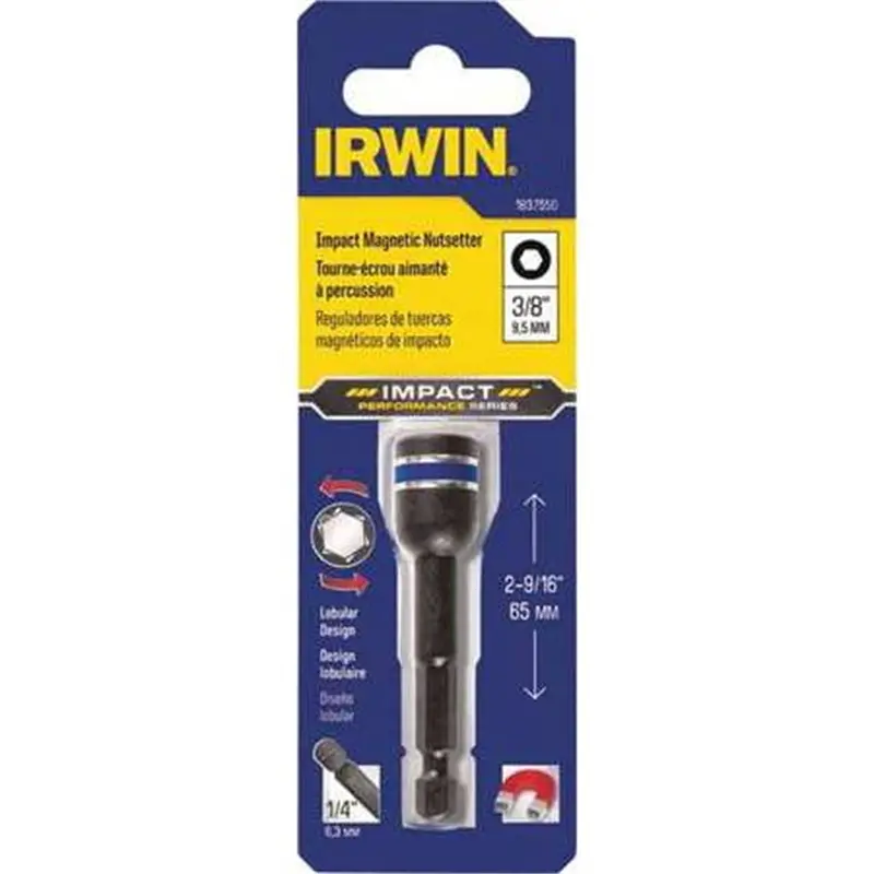 Nutset Impact Lob Mag 3/8" Irwiwaf34338b10 Irwin Industrial 1