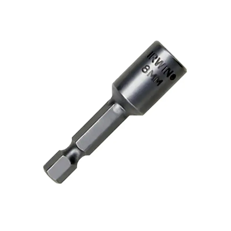 Nutsetter, 8Mm Hex, 1/4" Hex Shank With Groove, 1-7/8" Long, Bulk Han94203 Hanson 1