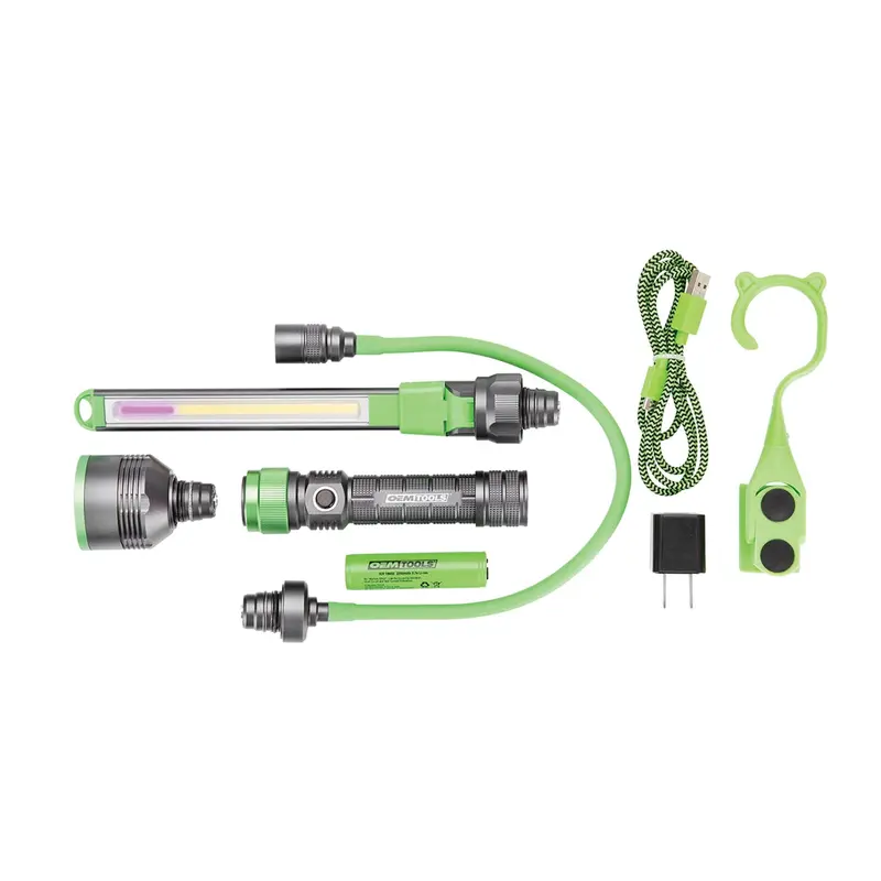 Oemtools 24648 Rechargeable Multi-Head Work Light Set Grn24648 Great Neck Tools 1