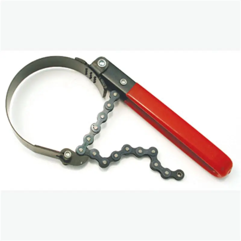 Oil Filter Wrench, Chain Style, 2-3/4" To 4-1/2", Vinyl Coated Handle Cta2594 Cta Manufacturing 1