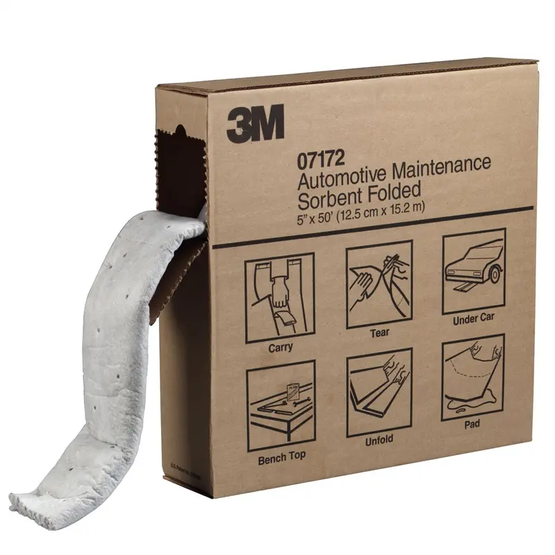 Oil Spill Folded Pads 5" X 50' Per Box Mmm7172 3M 1
