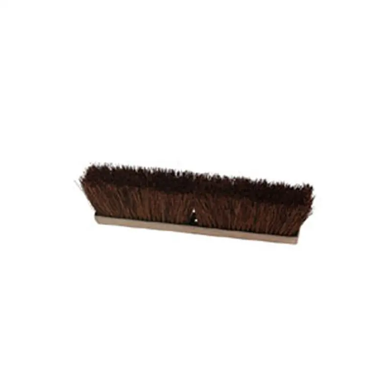 Outdoor Push Broom Head Only, 24 In. Wide Wood Block, With 4 In. Stiff Palmyra Bristles Lai405 Laitner Brush 1