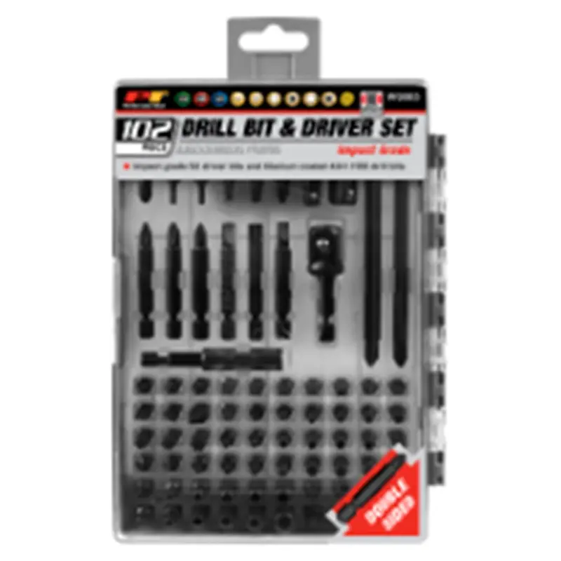 Performance Tool 102-Piece Impact Driver And Drill Bit Set Wlmw9063 Wilmar Corp. / Performance Tool 1