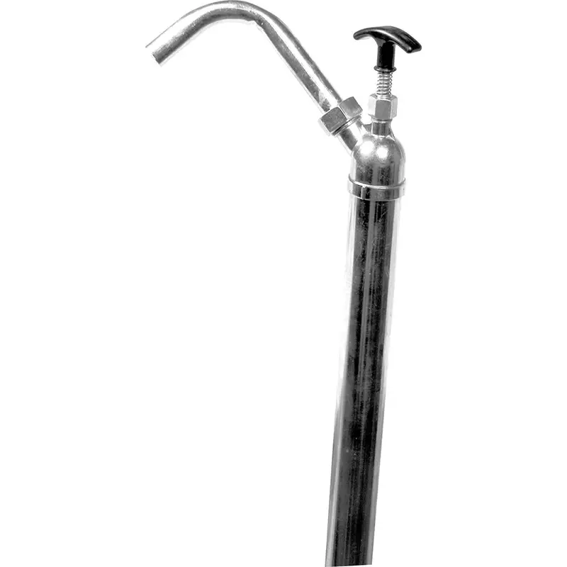 Performance Tool W54266 Lift-Action Silver Stainless 18 Gauge Steel Barrel Pump With Removable Steel Spout Wlmw54266 Wilmar Corp. / Performance Tool 1