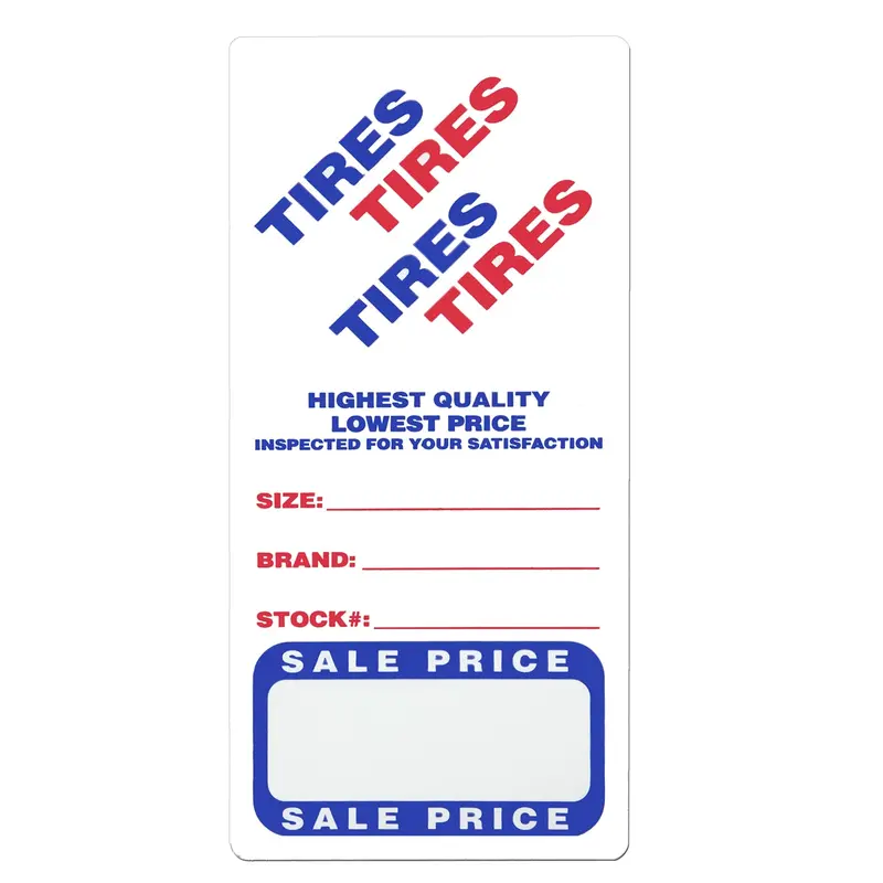 Petoskey Plastics Adhesive Tire Label (500/Roll) Petfb-P9943-79 Petoskey Plastics 1