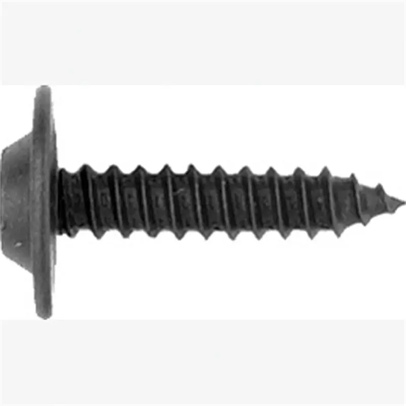 Phillips Flat Top Trim Screws, Size: 8 X 3/4", 1/2" Od Washer, Finish: Black, Qty: 100 Abd6333b Auto Body Doctor 1