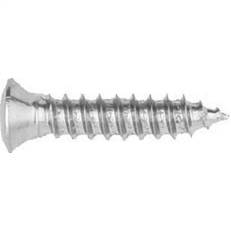 Phillips Oval Head Sheet Metal Screws Size: 8 X 3/4", Head Size: #6, Finish: Chrome, Qty: 10 Abd6317 Auto Body Doctor 1