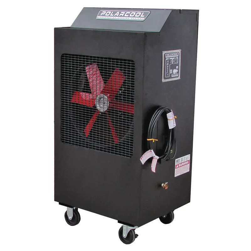 Polarcool 18" Galvanized Steel Powder Coated Black Evaporative Cooler Plc6622-1000 Polarcool 1