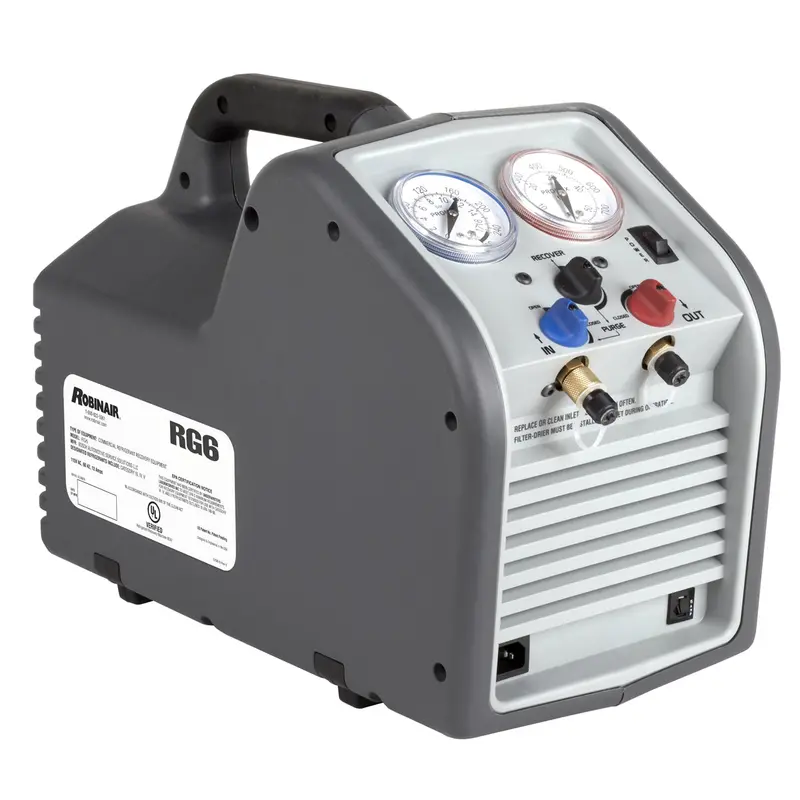Portable Refrigerant Recovery Machine Robrg6 Robinair 1