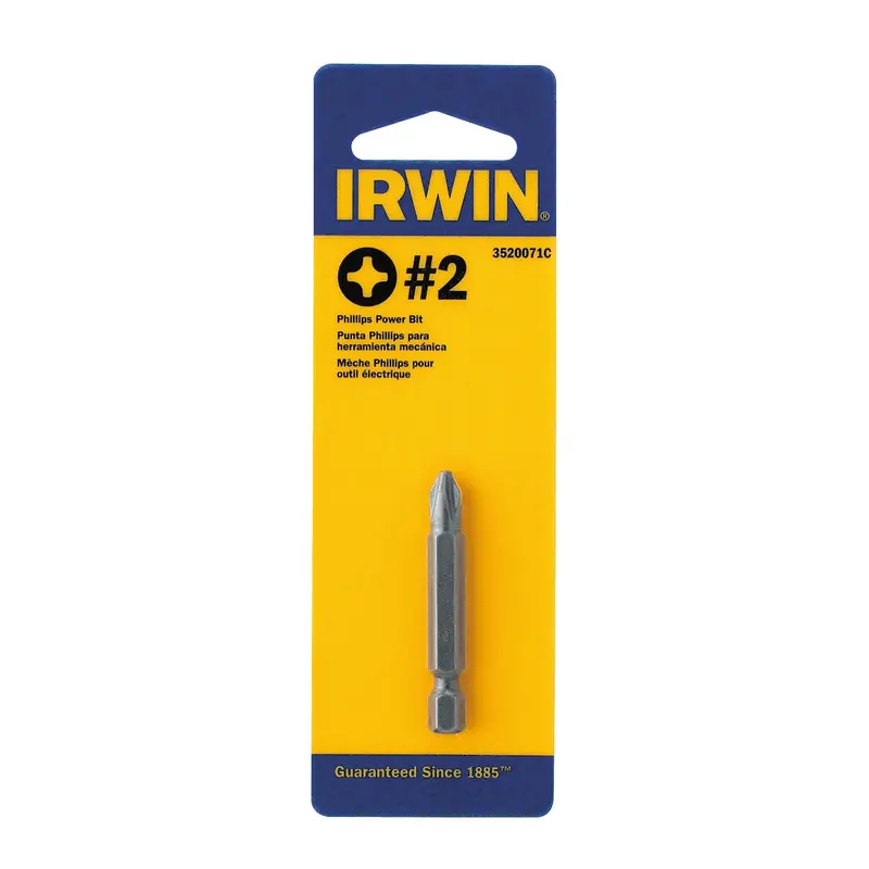 Power Bit, #2 Phillips, Carded, 1 Per Card Irwiwaf22ph22 Irwin Industrial 1
