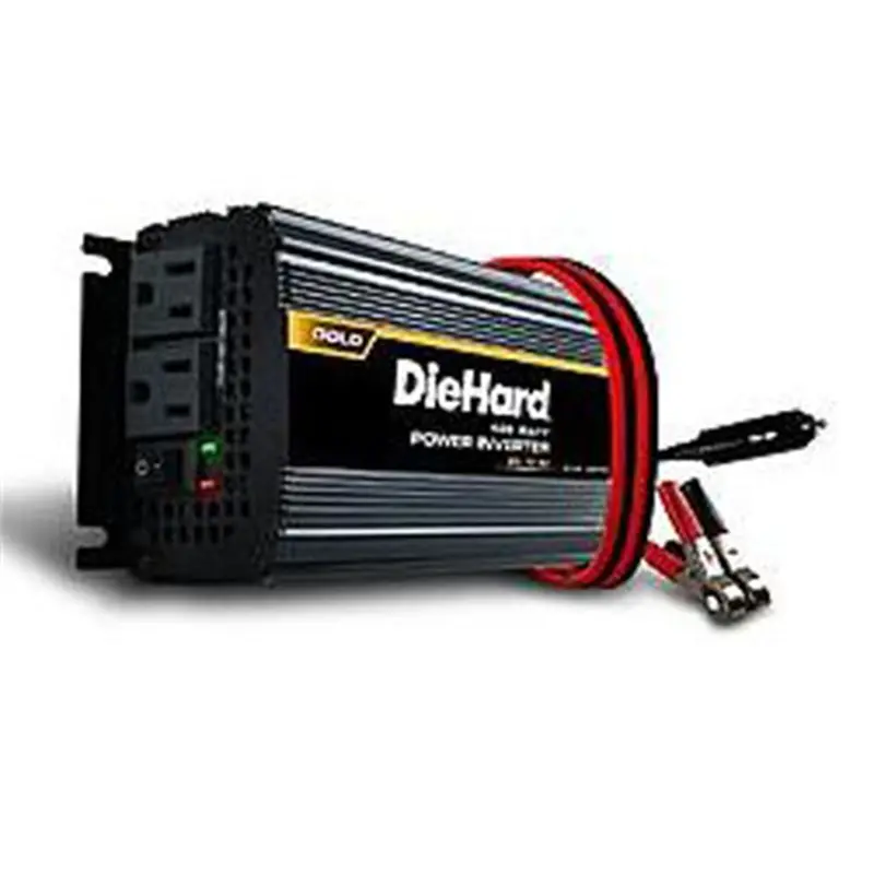 Power Inverter, Diehard, 850 Peak Watts, 425 Continuous Watts, 2 Ac Outlets, Hd Battery Clamps Scu71496 Schumacher Electric 1