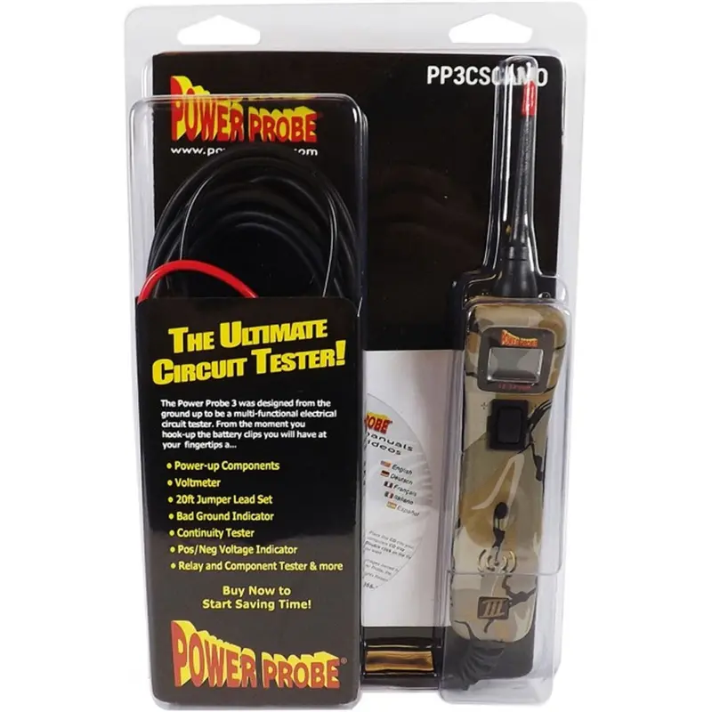 Power Probe Tek Iii Circuit Tester - Clamshell Camo Pprpp3cscamo Power Probe Tek 1
