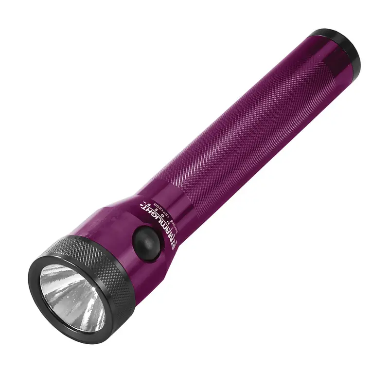 Purple Stinger Rechargeable Flashlight With Ac/Dc And 2 Holders Stl75075 Streamlight 1