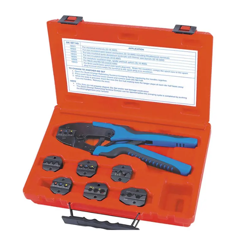 Quick Change Ratcheting Terminal Crimping Kit Sgt18960 Sg Tool Aid 1