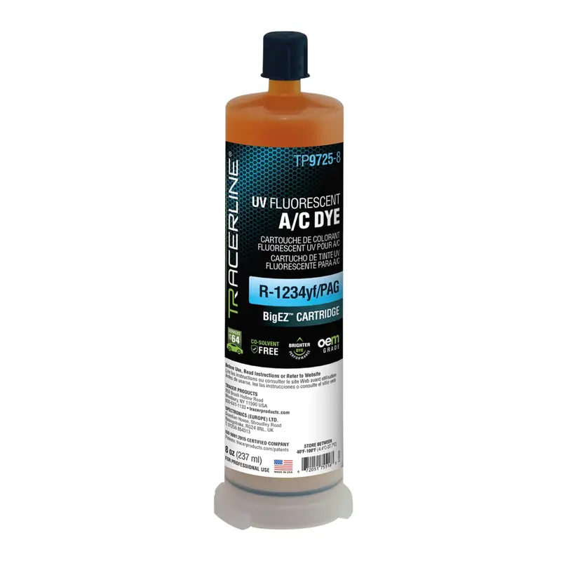 R-1234Yf/Pag 8-Oz. A/C Dye Cartridge Tratp9725-8 Tracer Products 1