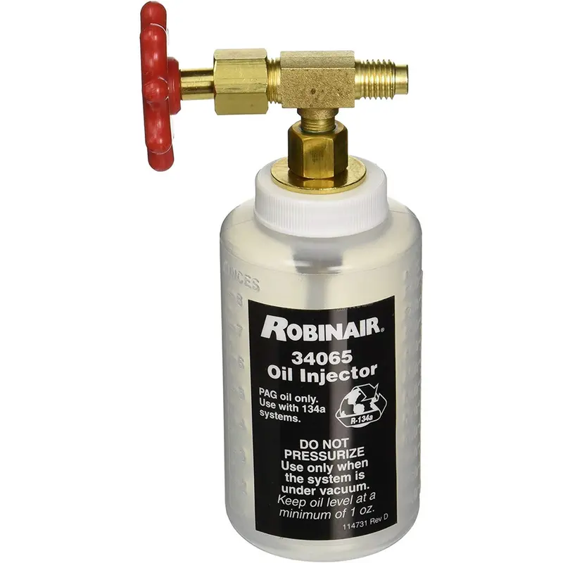 R-134A Oil Injector W/ 1/2" Acme Fitting Rob34065 Robinair 1
