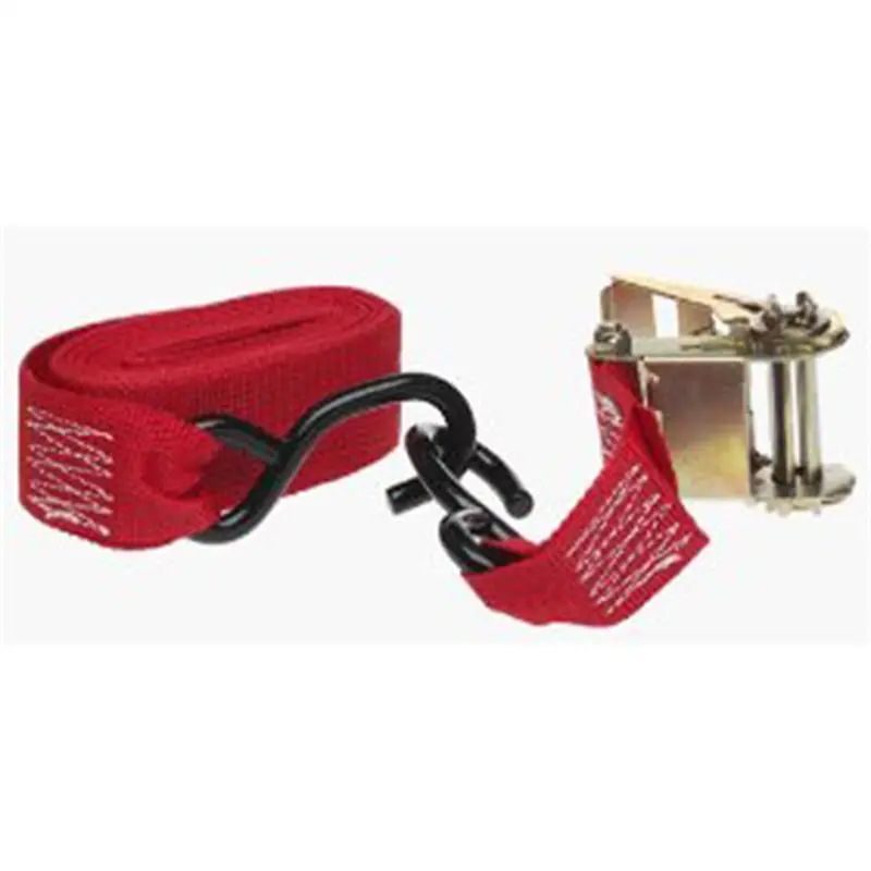 Ratchet Tie Down, With Vinyl Coated Hooks, 14' X 2", Hi-Test Webbing, 500 Lbs Working Load Limit Kpr05517 Hampton Products 1