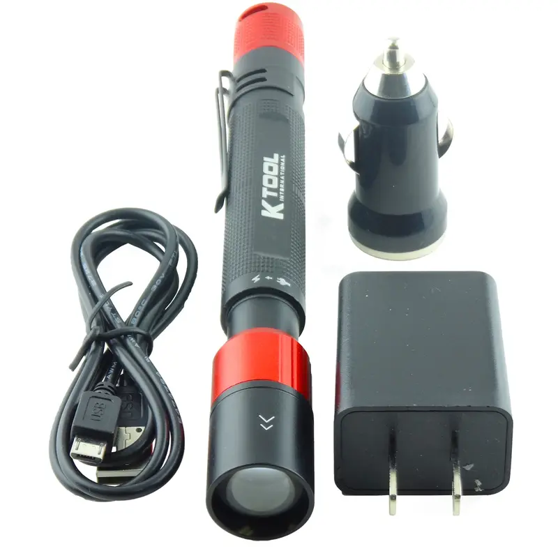 Rechargable Cree Led Xpg 120 Lumen Pen Light Kit, 3.7-Volt 1100Mah Kti73338 K Tool International 1