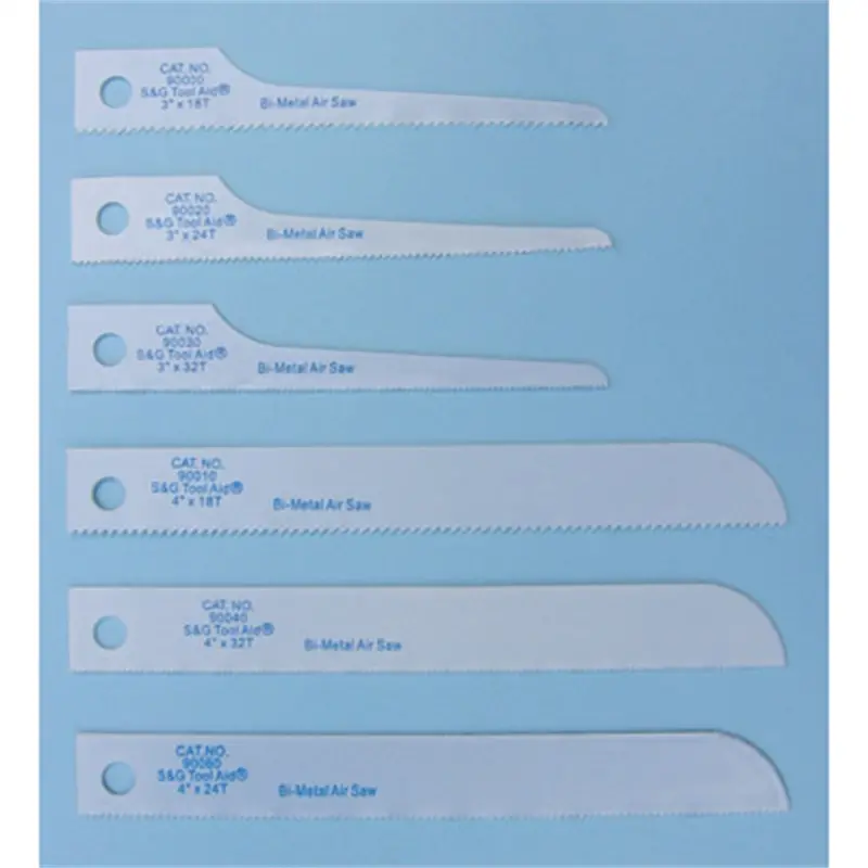Reciprocating Air Saw Blades, 4 In. All Purpose 32 Tpi (5-Pack) Sgt90060 Sg Tool Aid 1