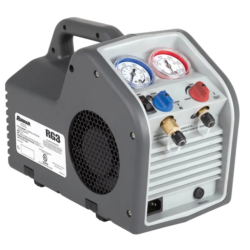 Rg3 Portable Refrigerant Recovery Machine Robrg3 Robinair 1