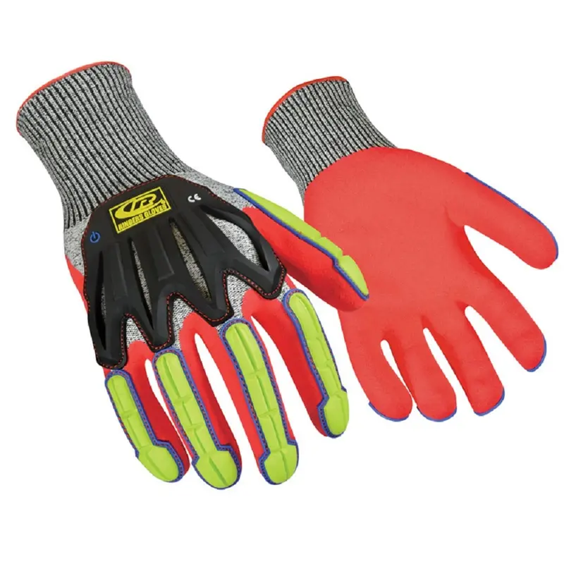 Ringers Gloves 065 R-Flex Impact Nitrile, Full Flexibility Light Duty Impact Glove, Medium Rin065-09 Ringers 1