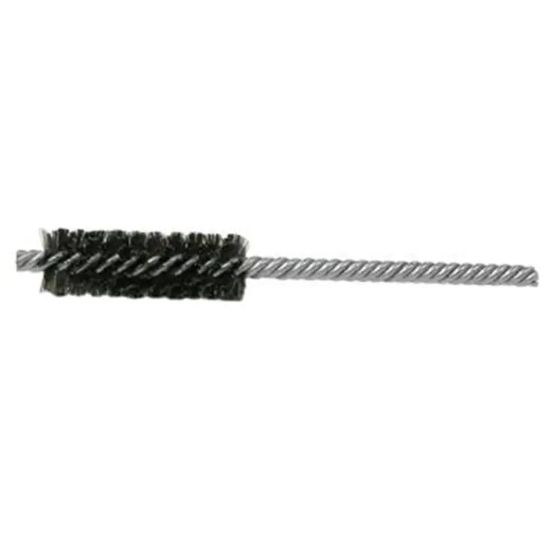 Round Power Tube Brush, 5/8" Diameter, .0104 Wire Size, 5" Long, Double Stem And Double Spiral Wei21184 Weiler 1