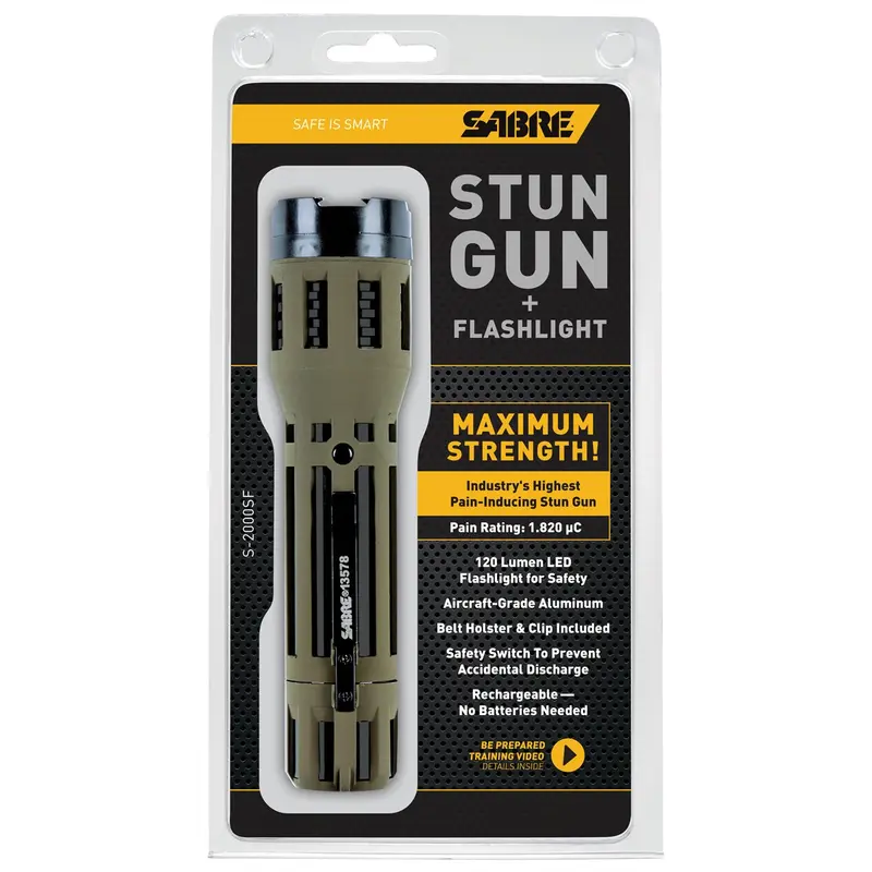 Sabre Maximum Strength Tactical Stun Gun Sabs-2000Sf-G Sabre 1